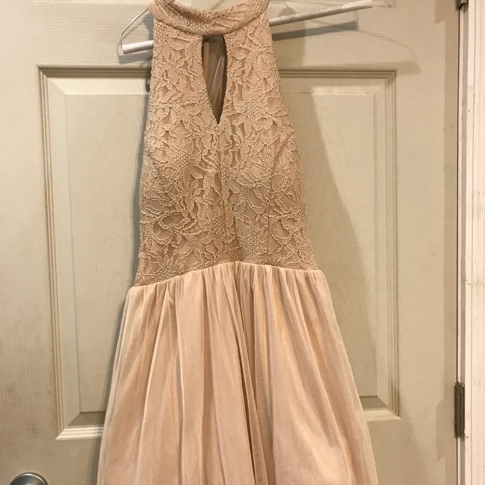 beige dress